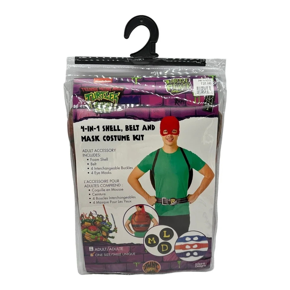 InSpirit Designs Ninja Turtles Mutant Mayhem Shell‎ Belt Mask Costume Kit Adult